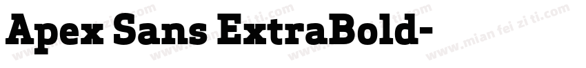Apex Sans ExtraBold字体转换